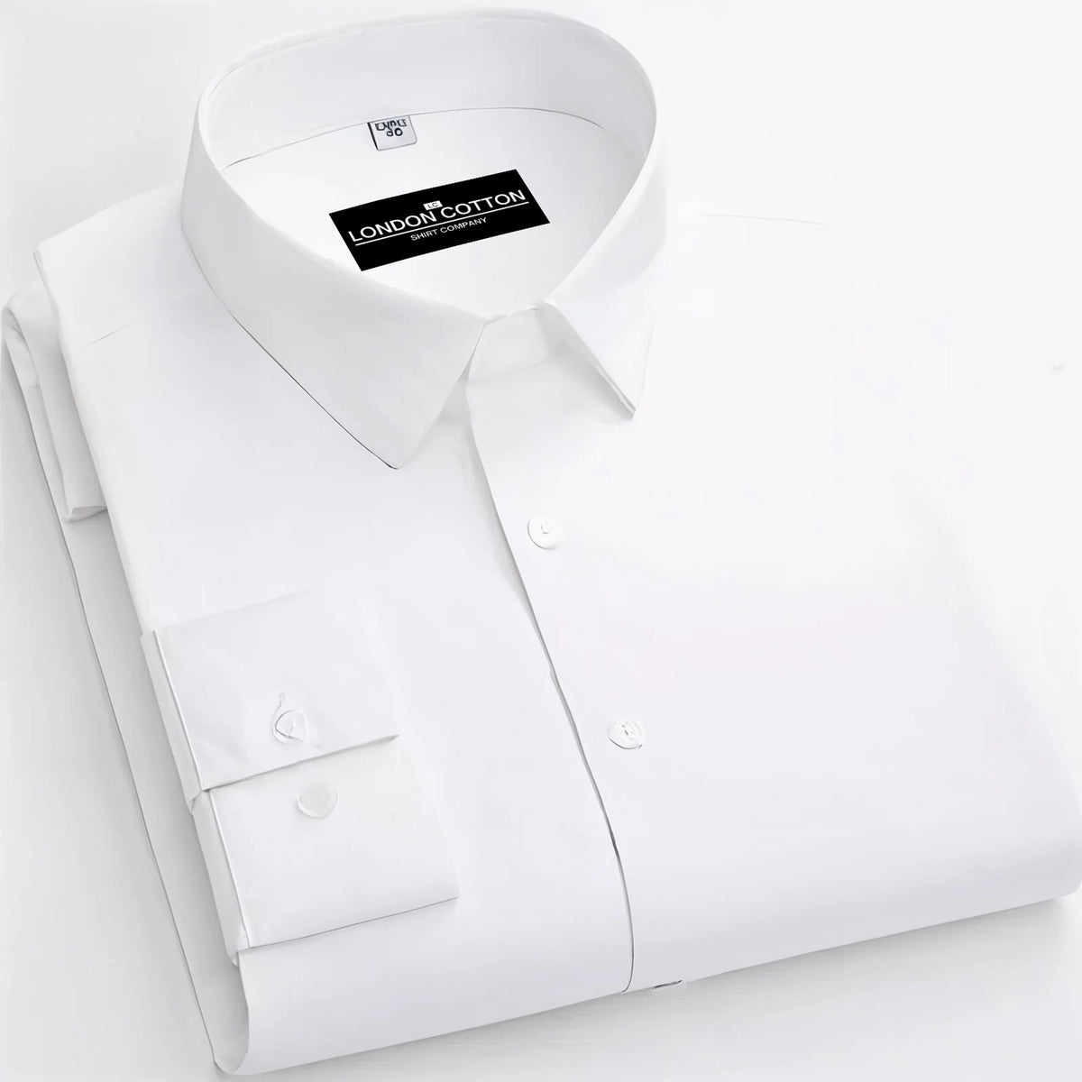 Pack of 2 Premium Cotton Solid Shirt for Man (White)
