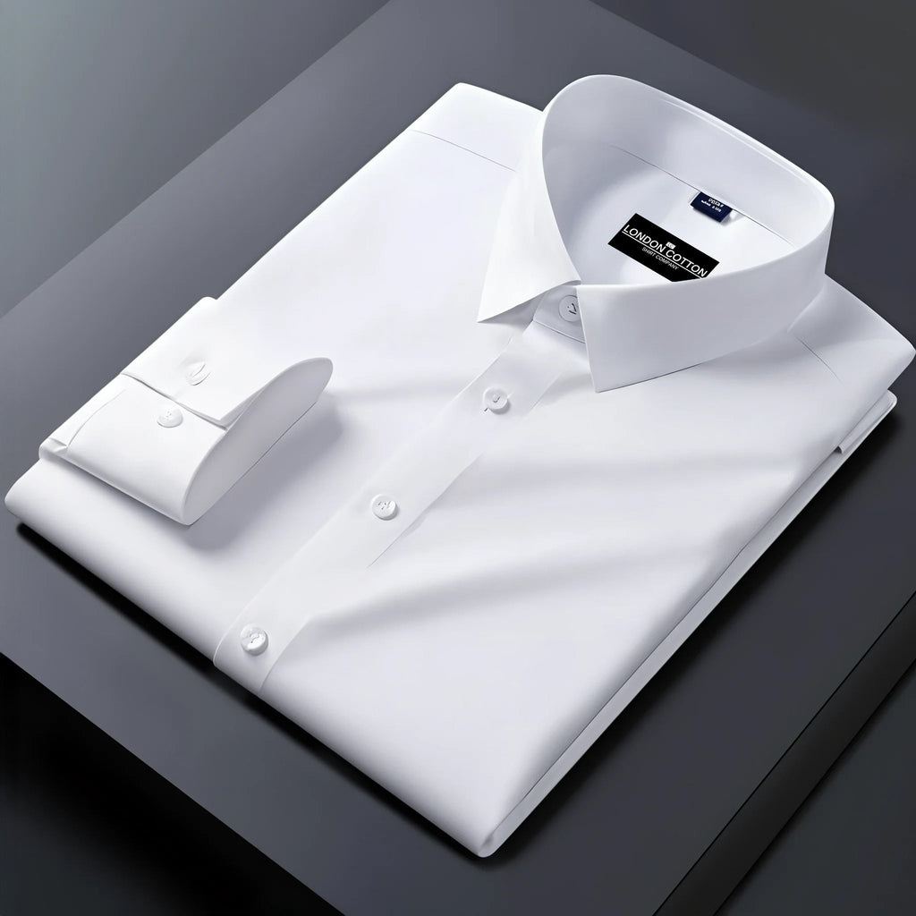 Pack of 2 Premium Cotton Solid Shirt for Man (Skin, White)