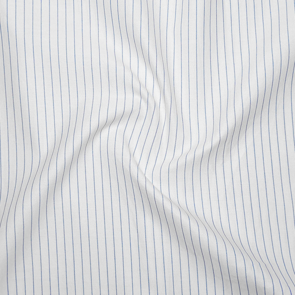 Blue Pinstripe Oxford Shirt For Men