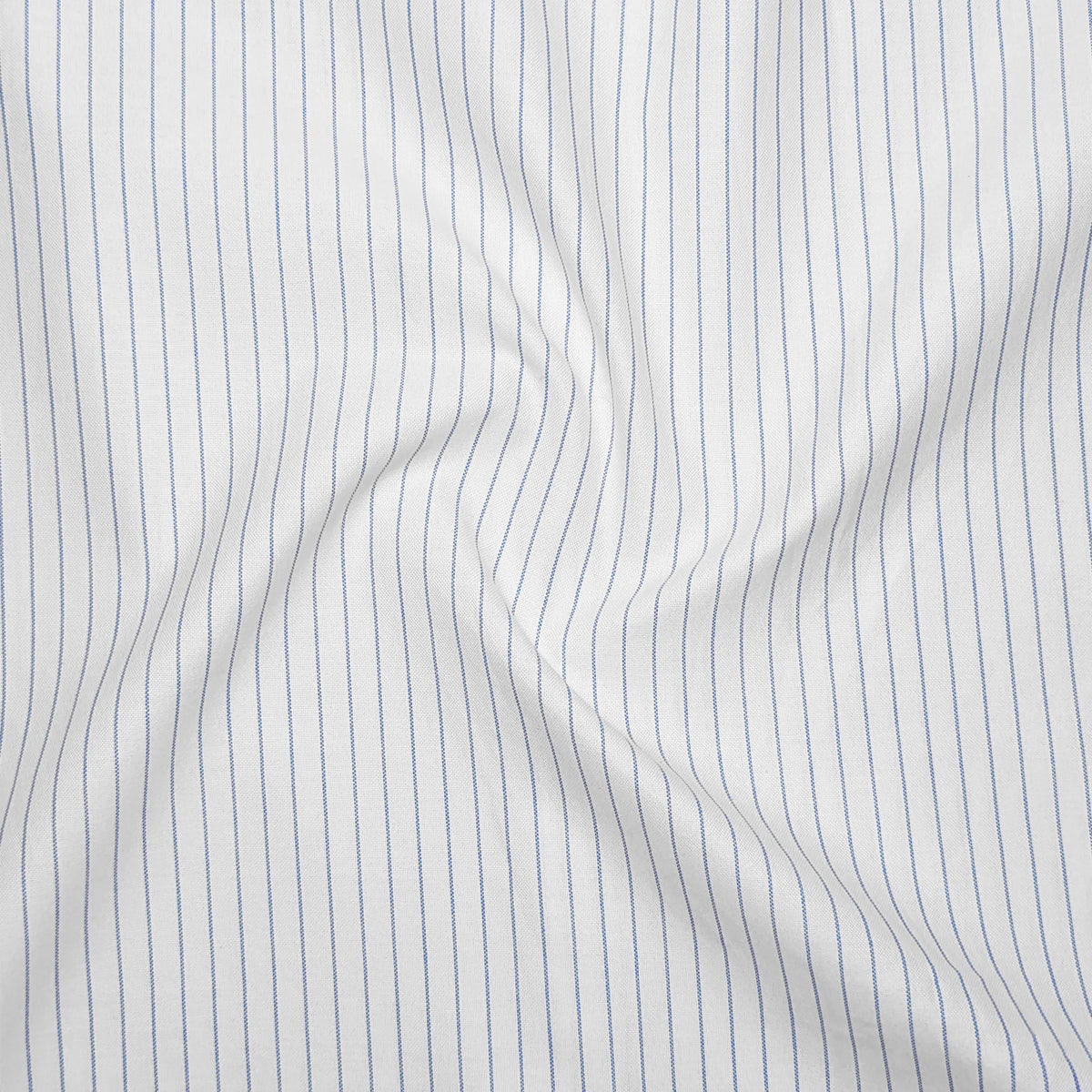 Blue Pinstripe Oxford Shirt For Men
