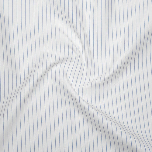 Blue Pinstripe Oxford Shirt For Men