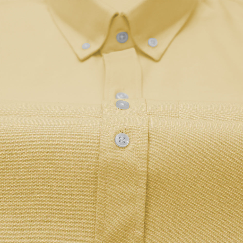 Oxford Cotton Lemon Shirt For Men