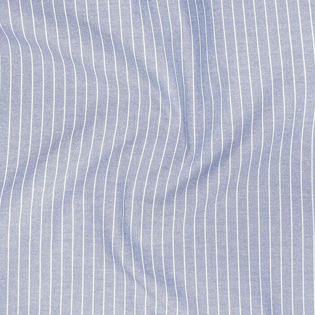 Cambridge Blue & Grey Pinstripe Oxford Pack of 2 Shirts For Men