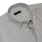 Bold Black Stripe Oxford Shirt For Men