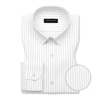 Cambridge Blue & Grey Pinstripe Oxford Pack of 2 Shirts For Men