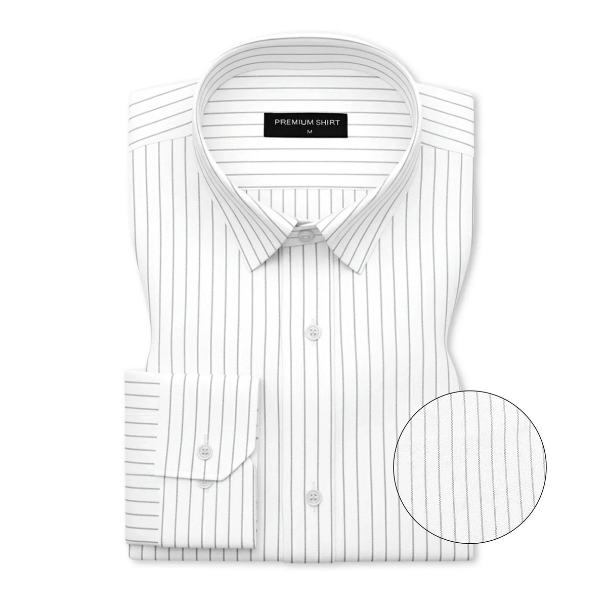 Cambridge Blue & Grey Pinstripe Oxford Pack of 2 Shirts For Men