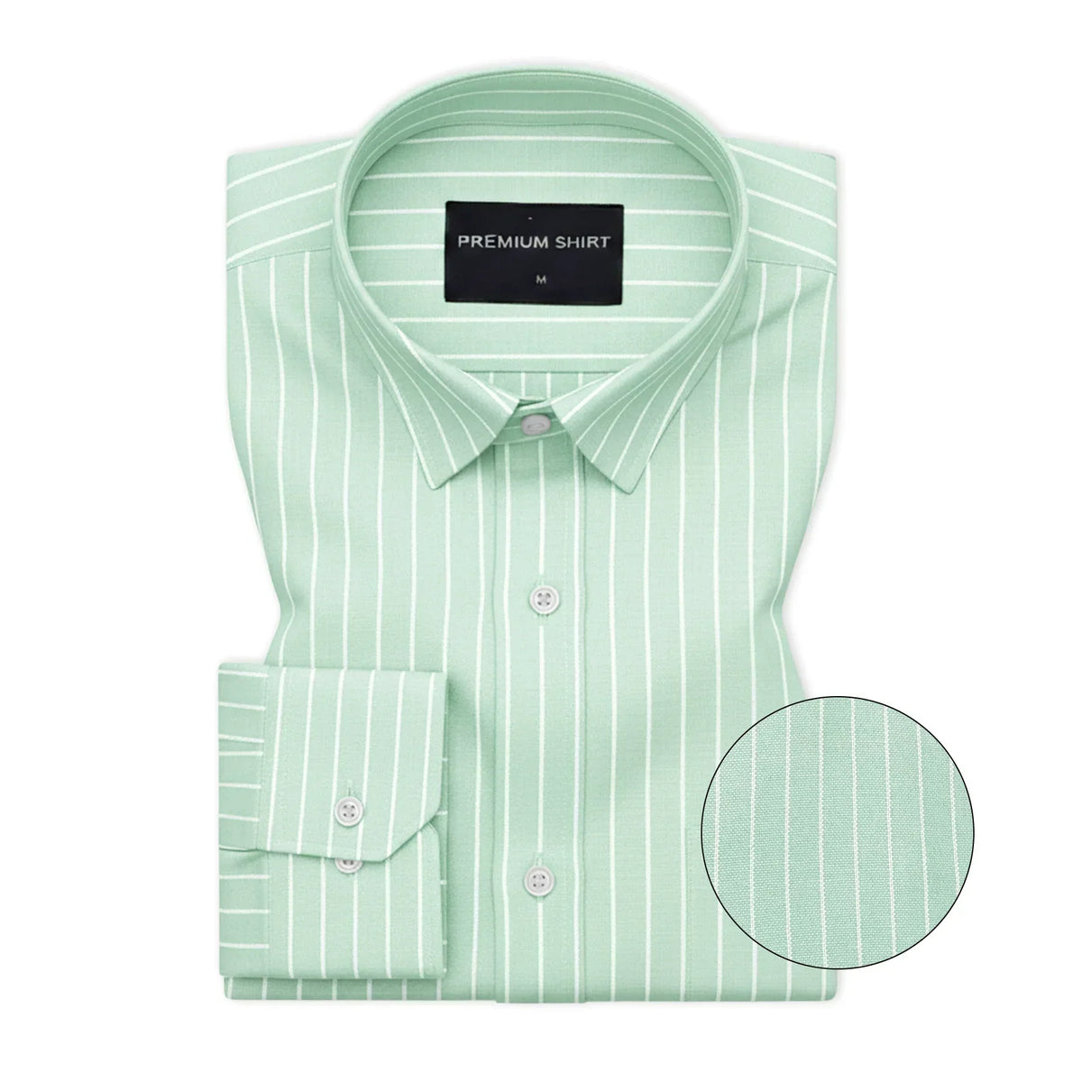 Cream & Mint Green Oxford Pack of 2 Pinstripe Shirts