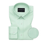 Cambridge Blue & Mint Green Pinstripe Oxford Pack of 2 Shirts For Men