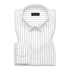 Beige & Charcoal Black Oxford Pack of 2 Pinstripe Shirts