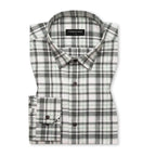 Forest Green Classic Check Cotton Blend Shirt for Men